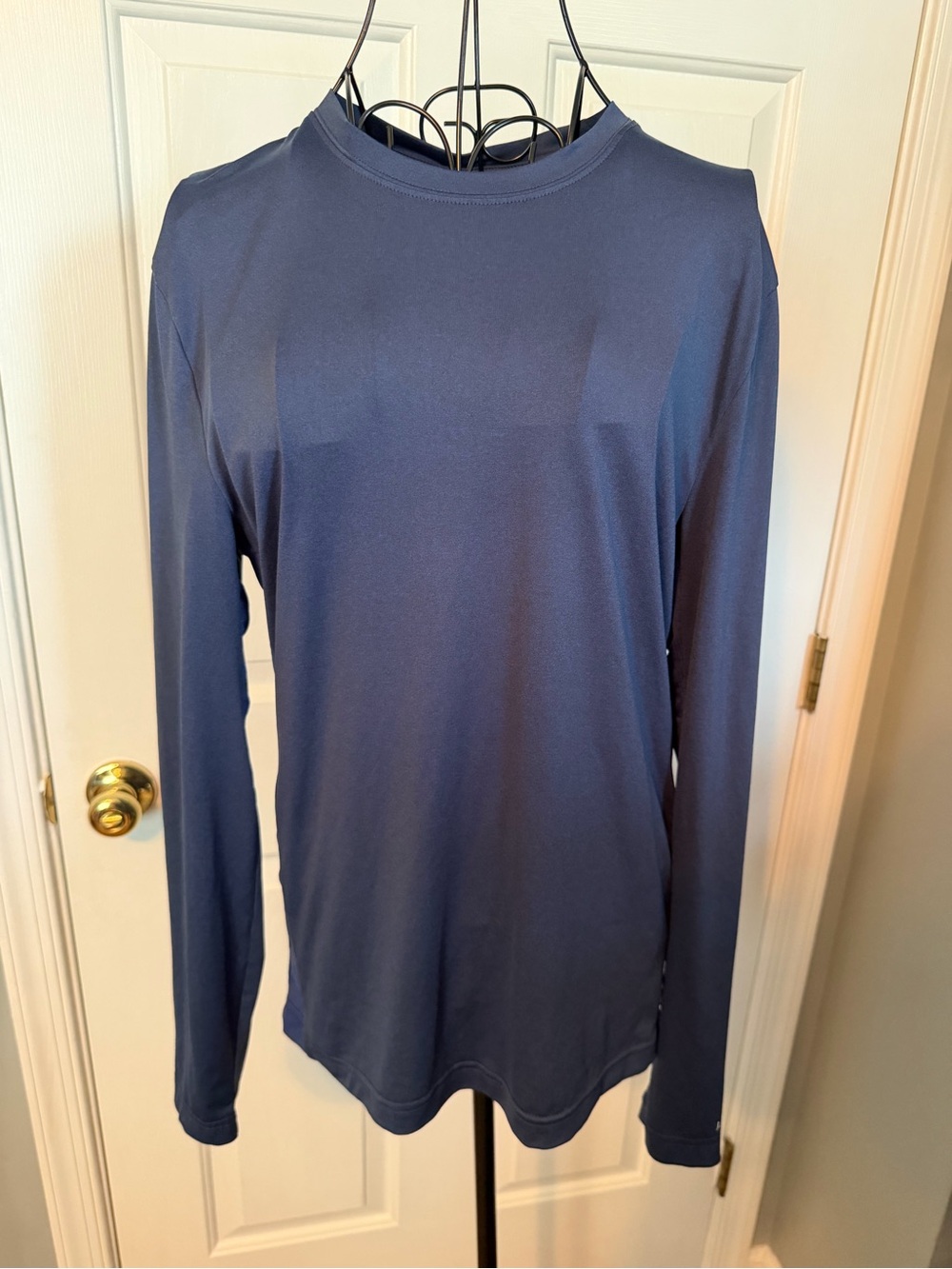 J. Crew Men's Long Sleeve Crewneck Shirt - Navy Blue